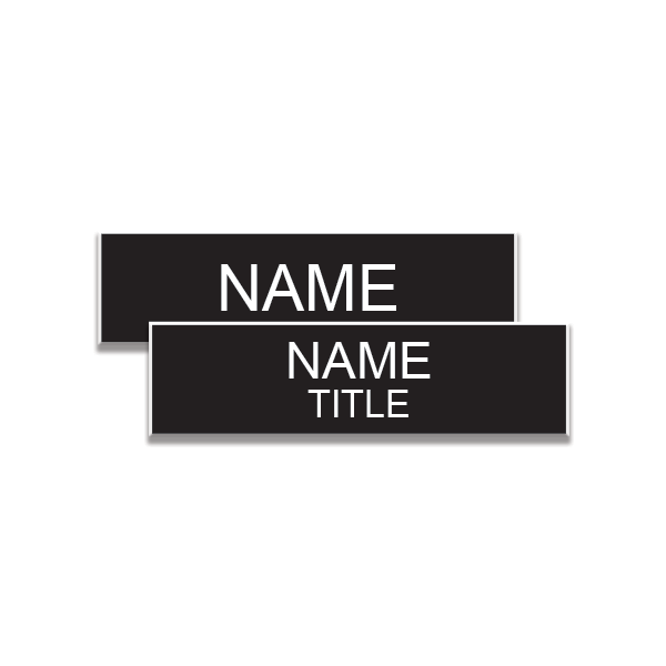0.75" x 2.75" Engraved Nametag