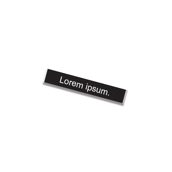 1" x 8" Nameplate