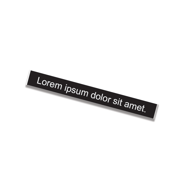 1" x 8" Nameplate