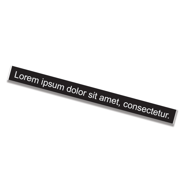1" x 8" Nameplate
