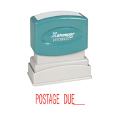 1080 Postage Due Stock Xstamper