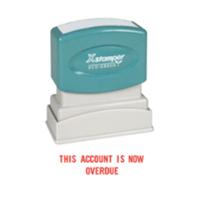 1344 This Account Now Overdue Stock Xstamper