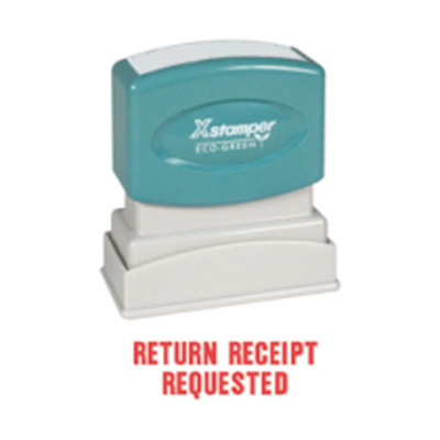 1504 Return Receipt Requested Stock Xstamper