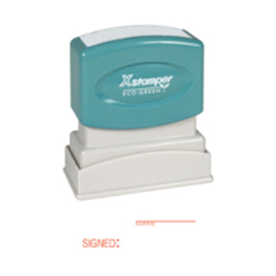 1826 Signed/Date Stock Xstamper