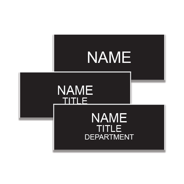 1.25" x 3" Engraved Nametag