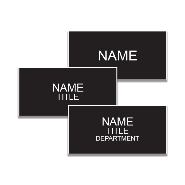 1.5" x 3" Engraved Nametag