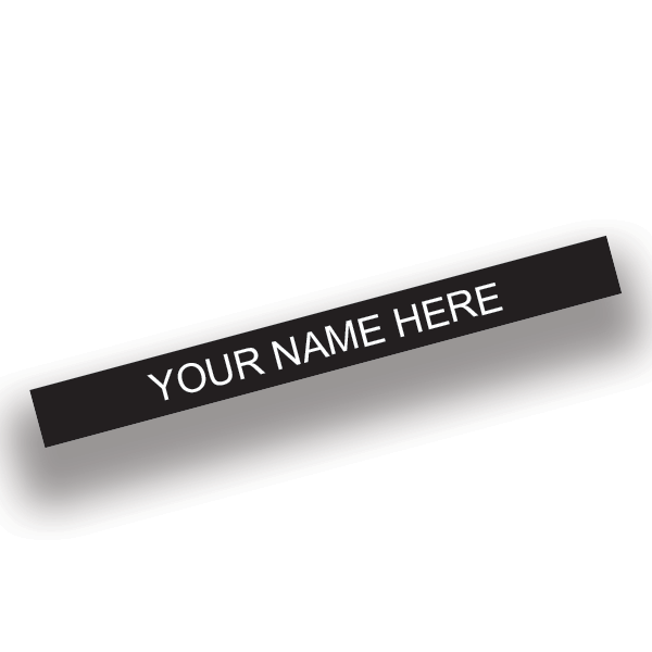 1" x 10" Nameplate