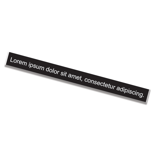 1" x 8" Nameplate