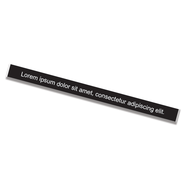 1" x 8" Nameplate