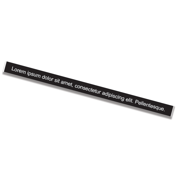 1" x 8" Nameplate