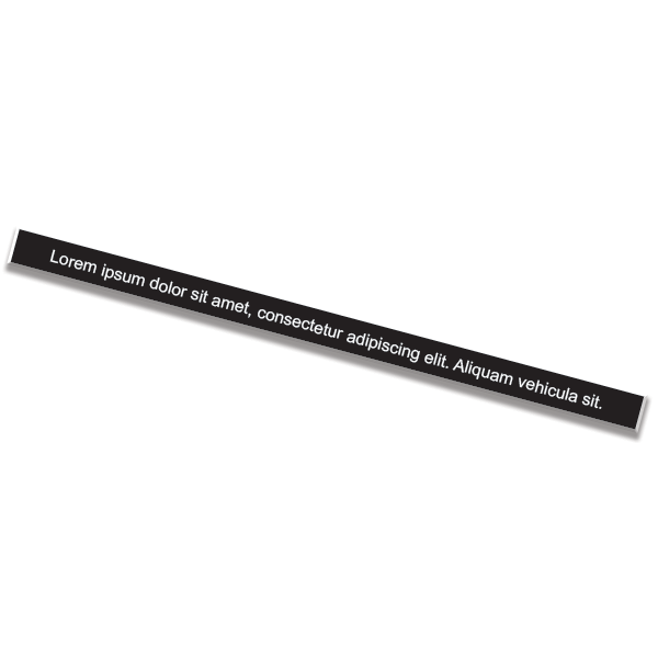 1" x 8" Nameplate