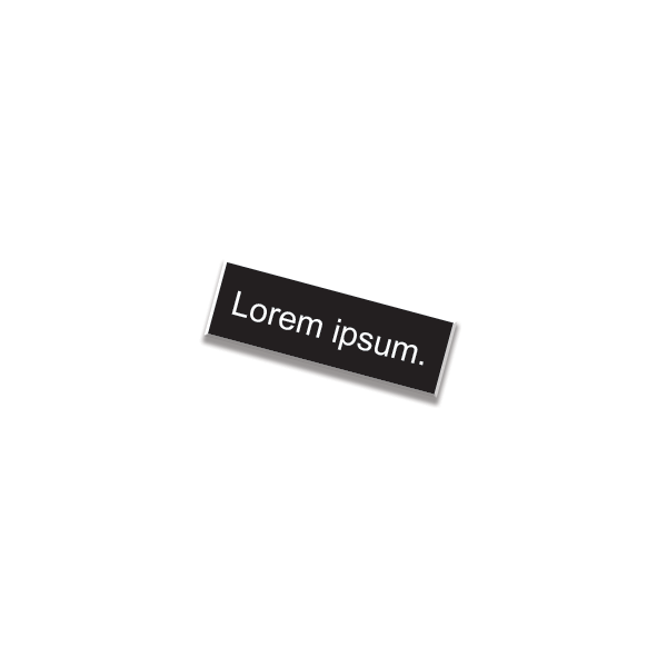 1" x 8" Nameplate