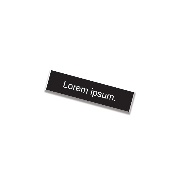 1" x 8" Nameplate