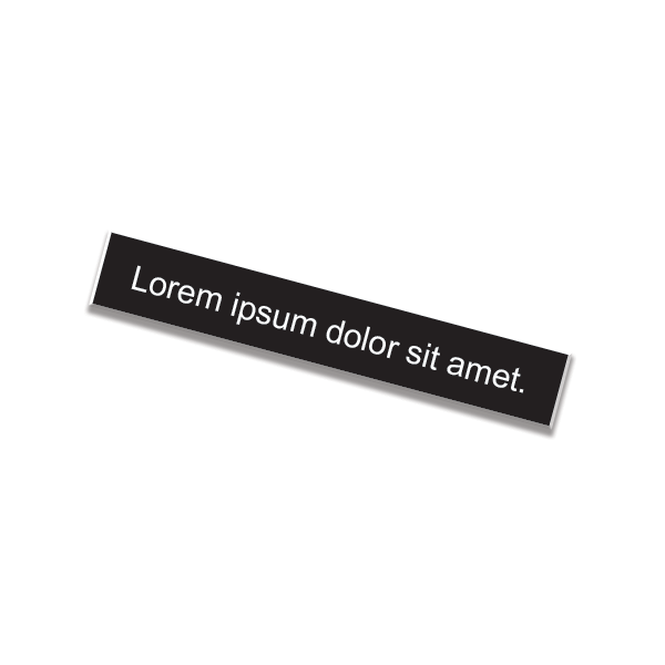 1" x 8" Nameplate