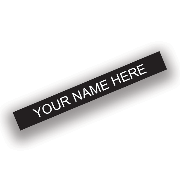 1" x 8" Nameplate