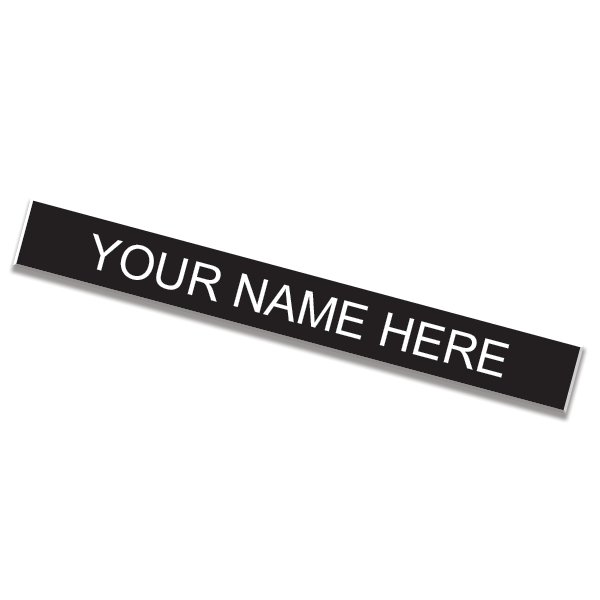 1" x 8" Engraved Nameplate
