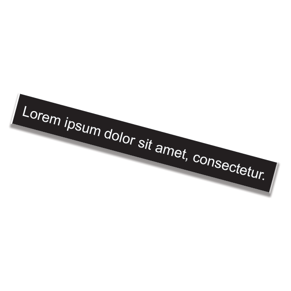 1" x 8" Nameplate