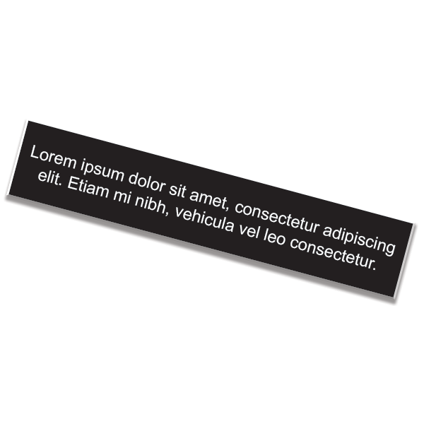 1" x 8" Nameplate