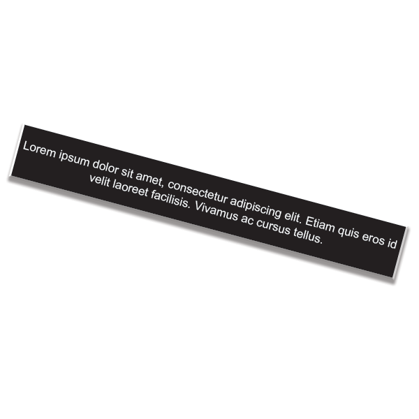 2" x 14" Engraved Sign