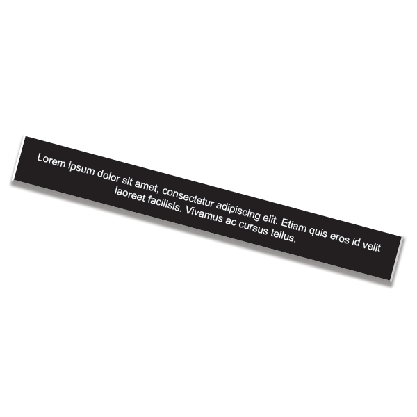 1" x 8" Nameplate