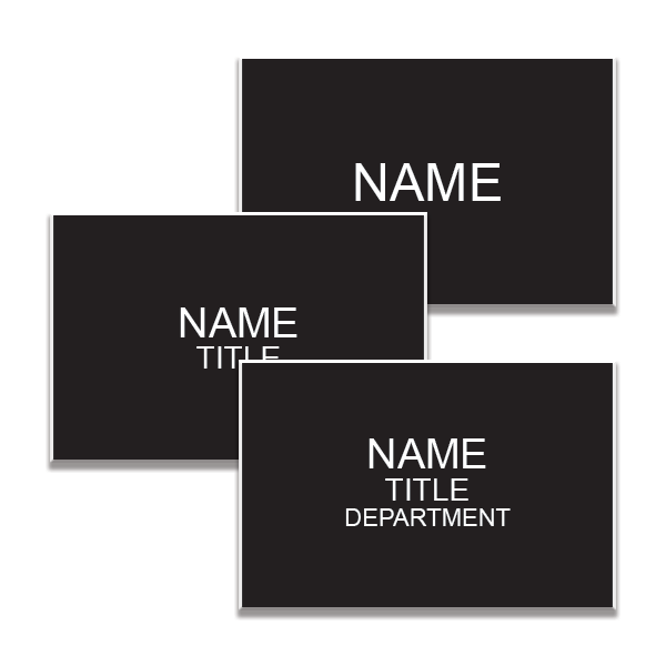 2" x 3" Engraved Nametag