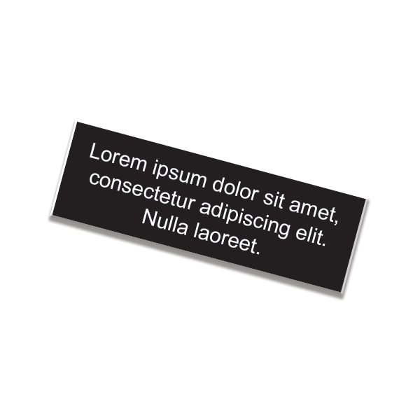 1" x 8" Nameplate