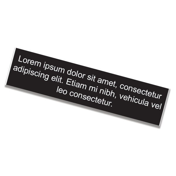 1" x 8" Nameplate