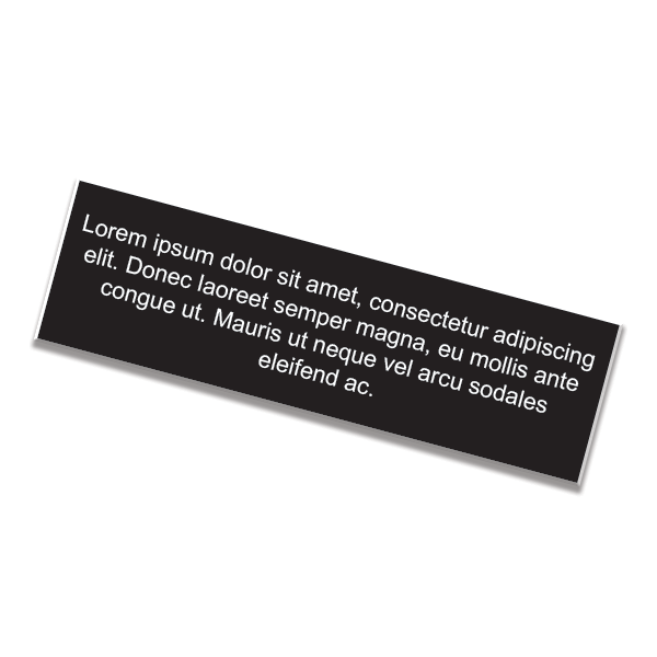 3" x 10" Engraved Sign