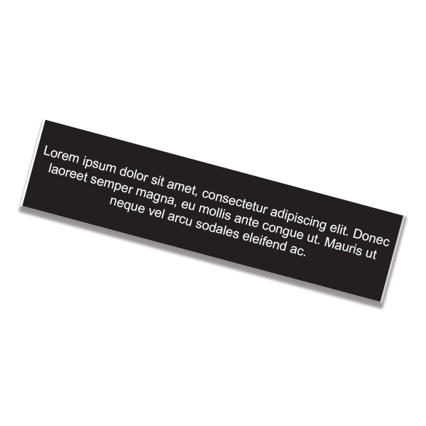 3" x 12" Engraved Sign