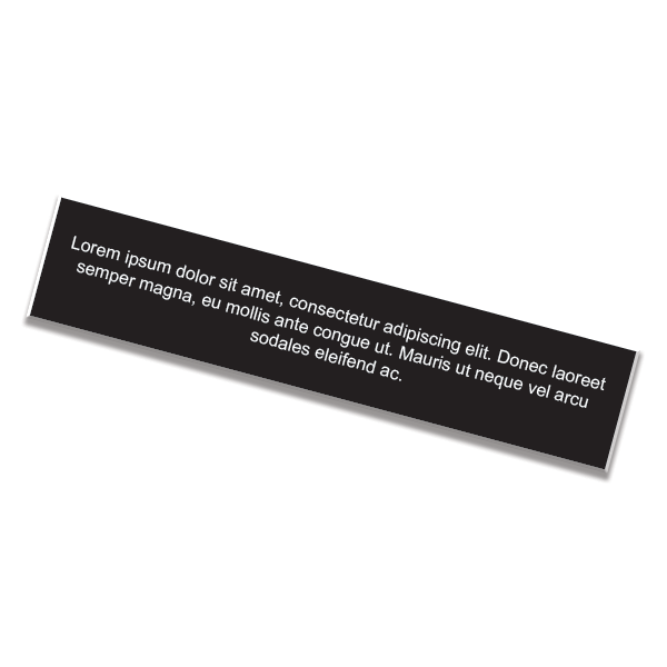 3" x 14" Engraved Sign