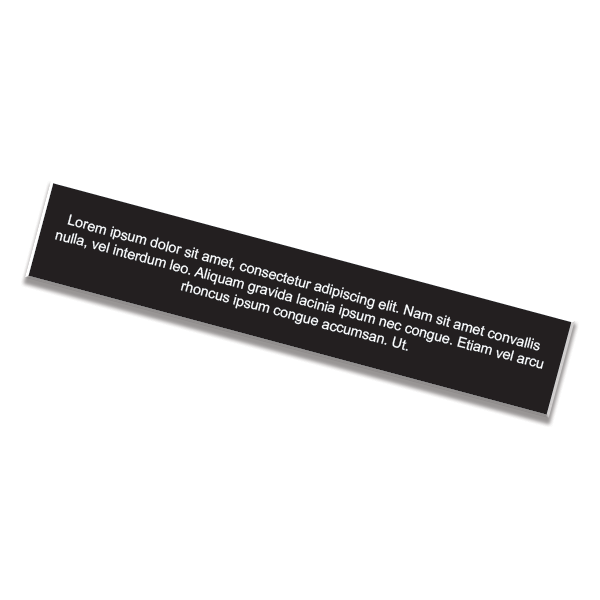 3" x 16" Engraved Sign