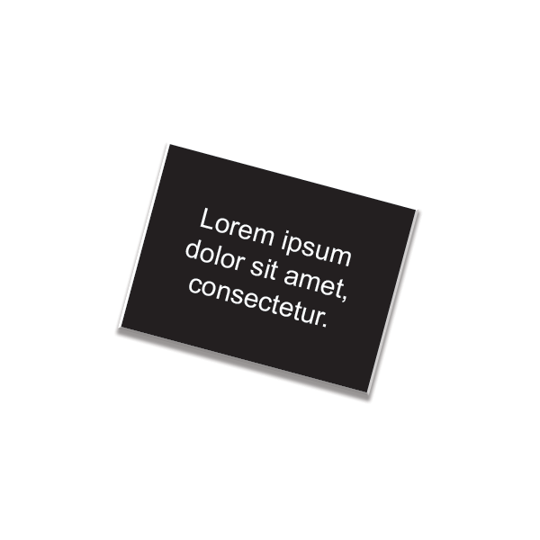 1" x 8" Nameplate