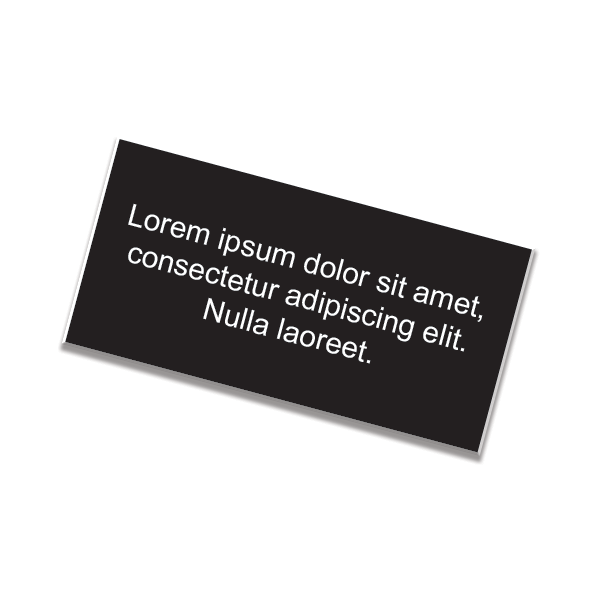 1" x 8" Nameplate