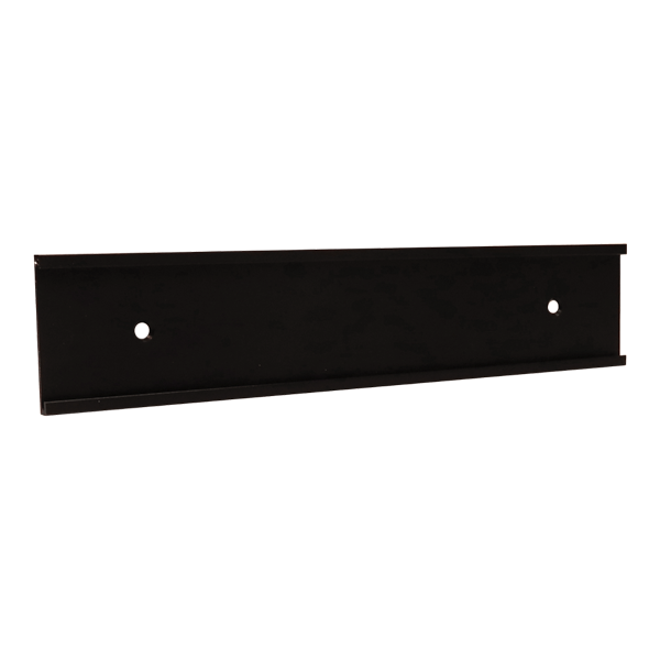 3" x 8" Black Wall Holder w/ Adhesive