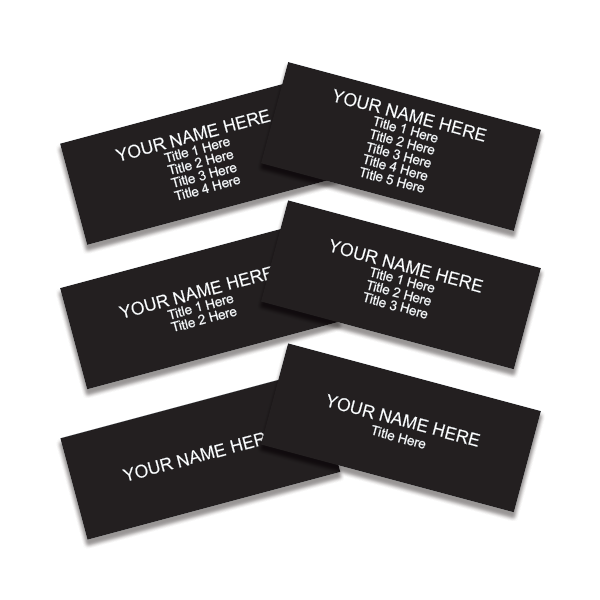 4" x 10" Nameplate