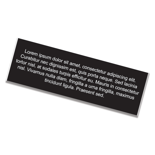 4" x 12" Engraved Sign