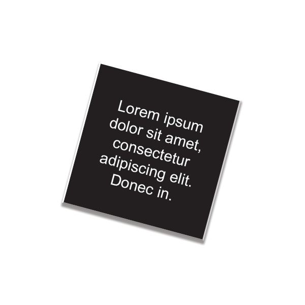 1" x 8" Nameplate