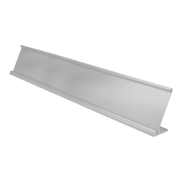 2" x 12" Satin Silver Desk Holder
