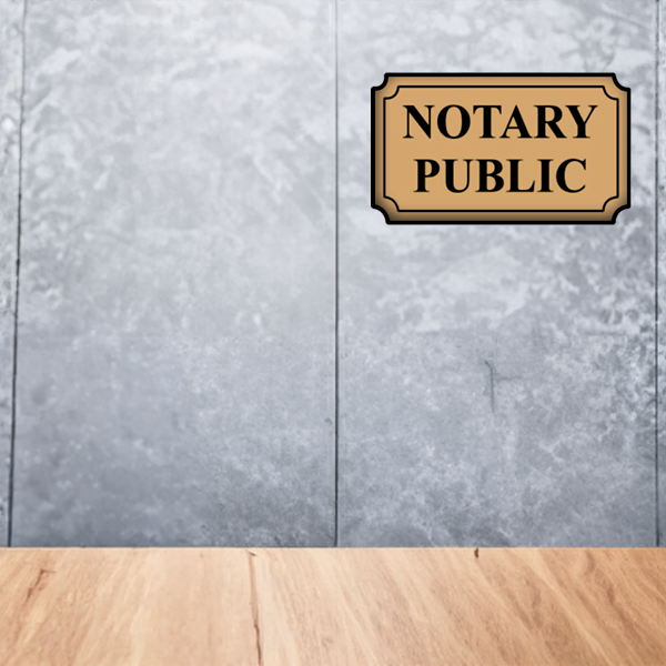 5" x 7" Notary Sign 4