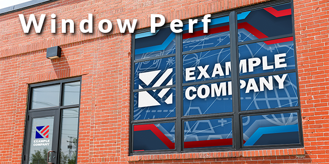 Perforated Window Vinyl