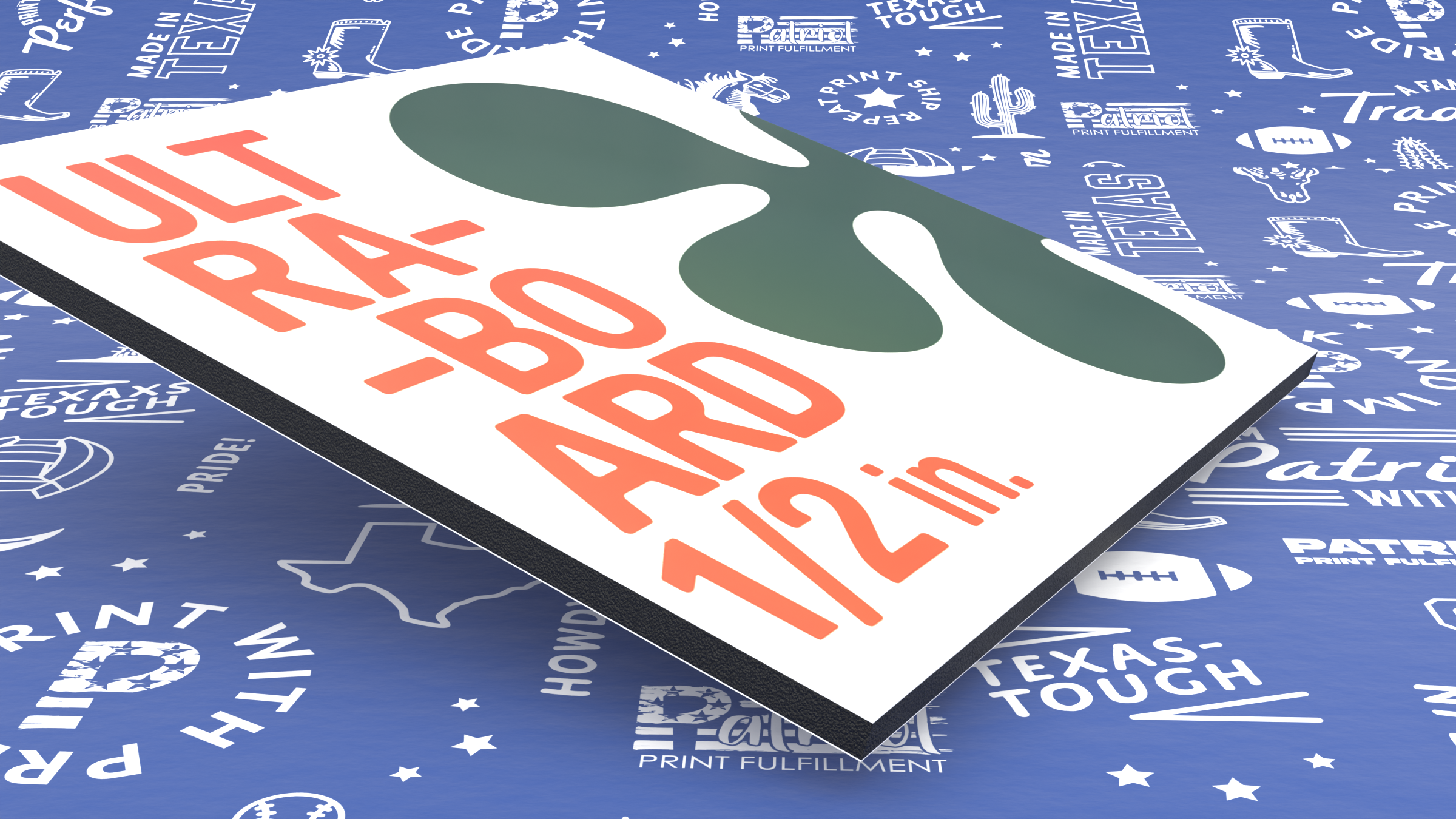 1/2 White/Black/White Ultraboard