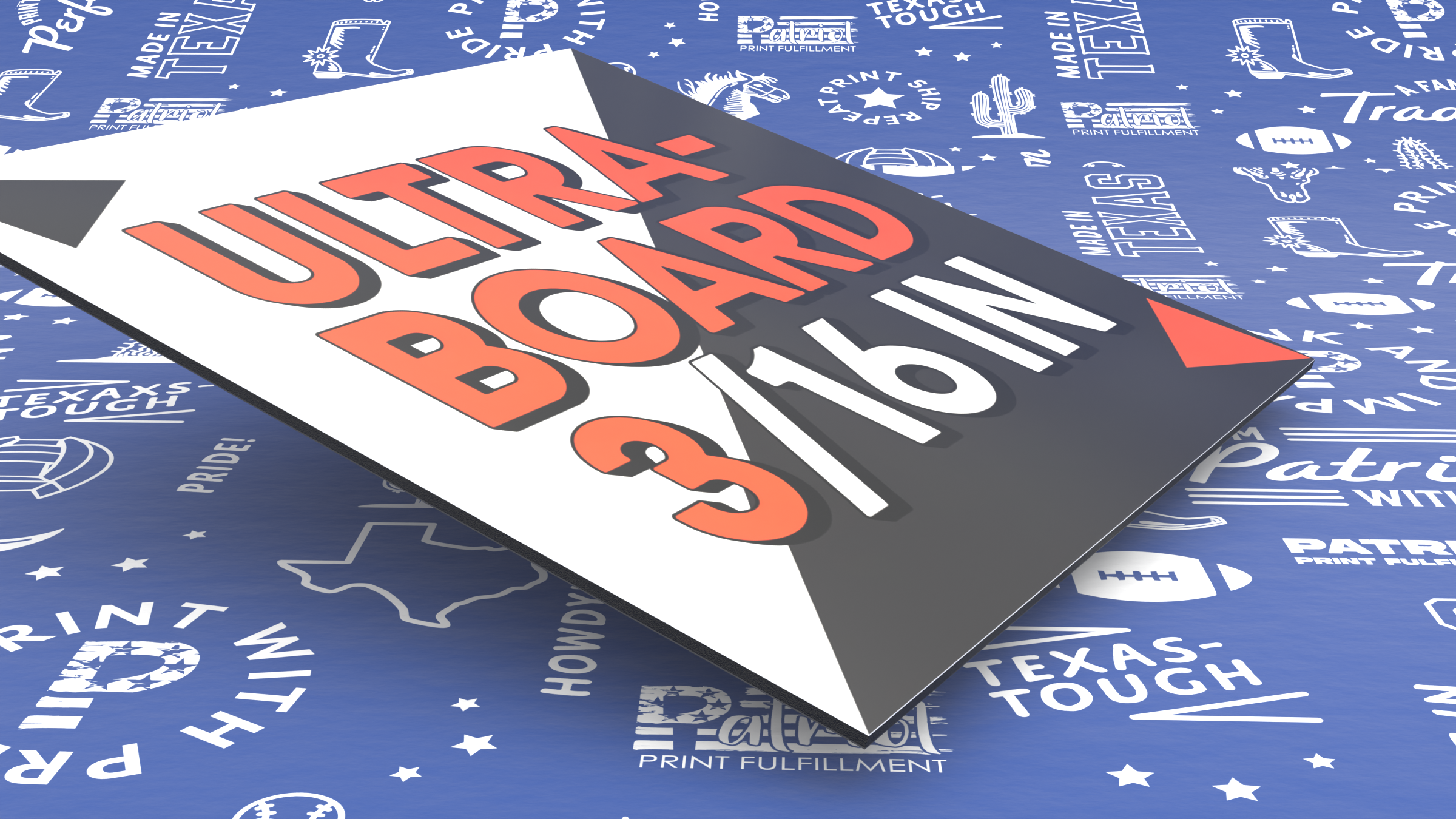 3/16 White/Black/Black Ultraboard