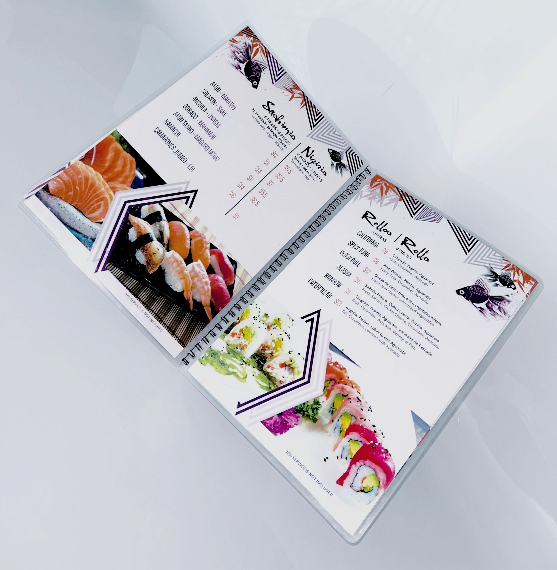 Wire Binding Menus 4