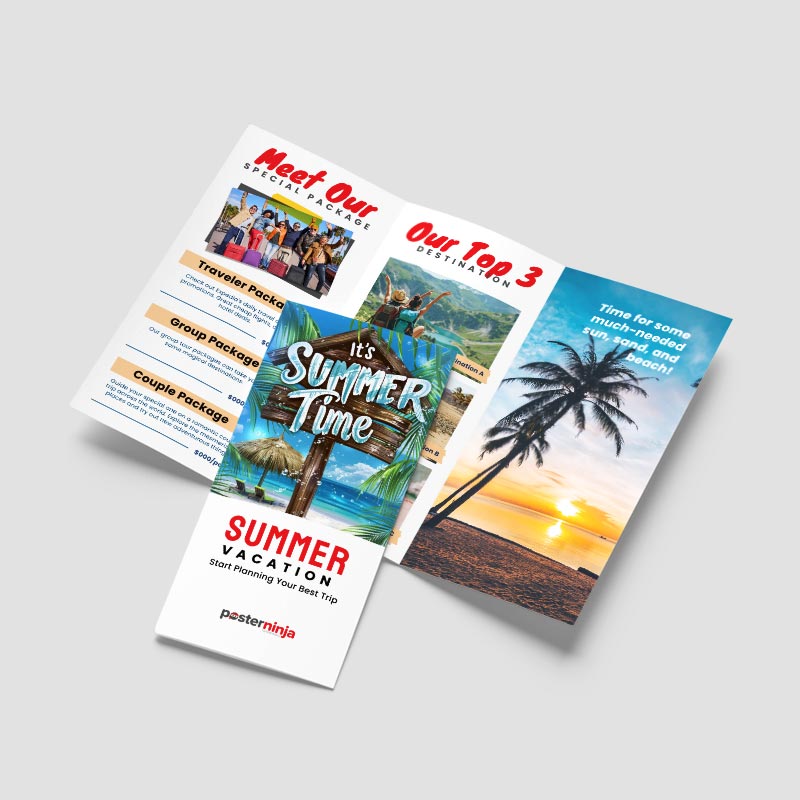 Custom tri-fold brochure