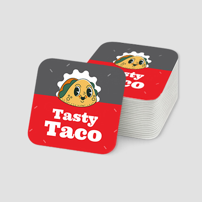 Custom rounded corner stickers