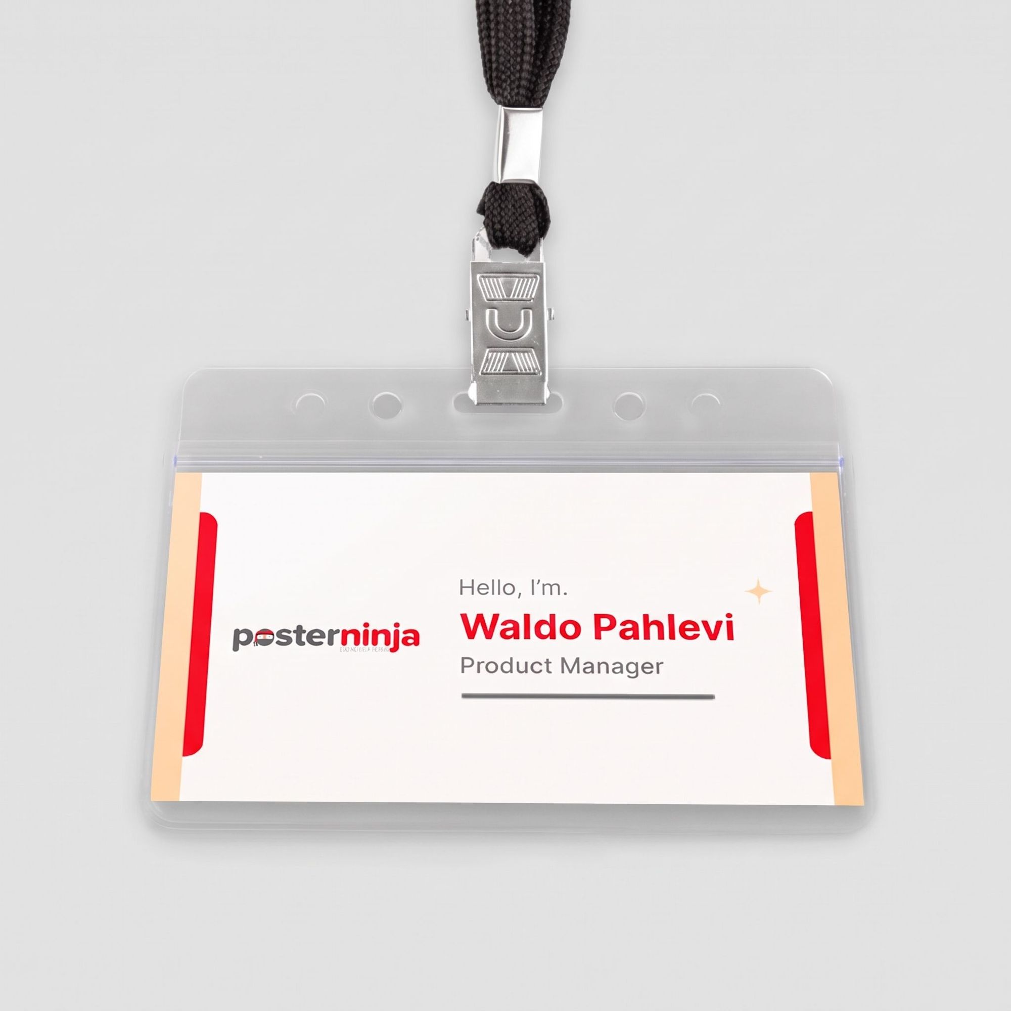 Printed Name Badge Lanyard