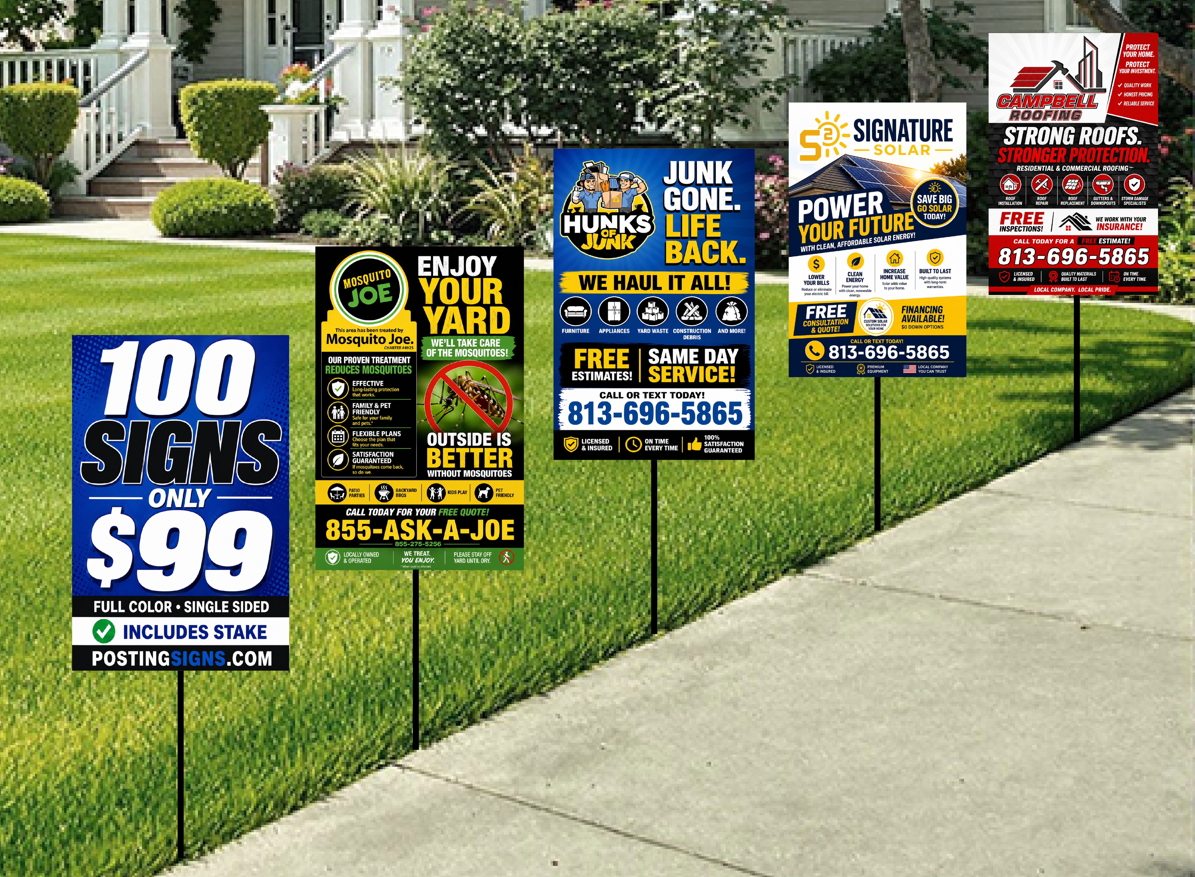 11x17 Posting Signs with Stakes