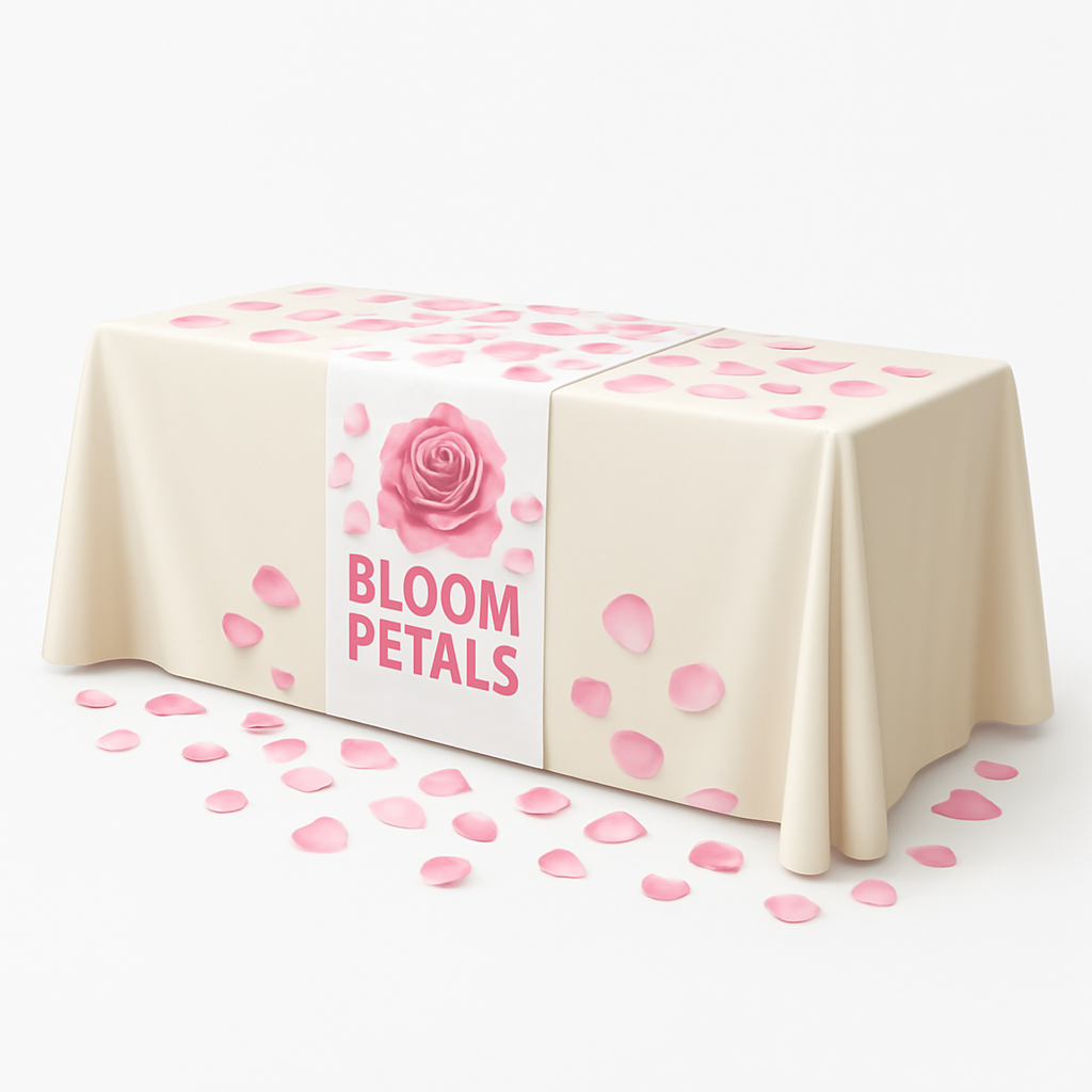 Table Runner + Solid Color Table Throw