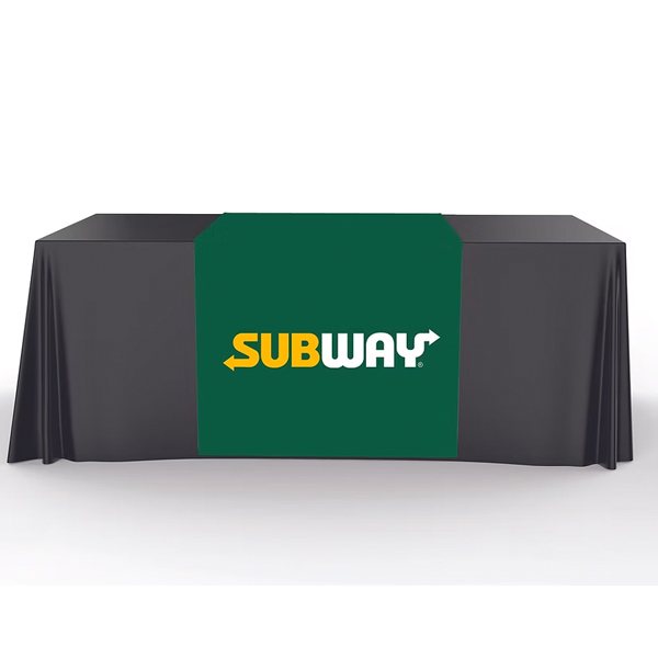 Green Table Runner - Subway Logo