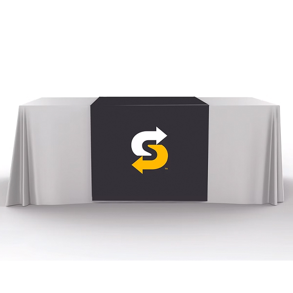 Black Table Runner - Subway Logo